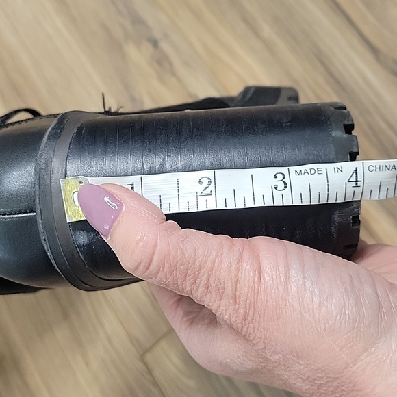 J LO Black Rigly Lace-Up Ankle Boots - Picture 7 of 15